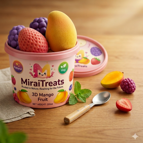 Mix Small 3D Fruit Ice Cream Set